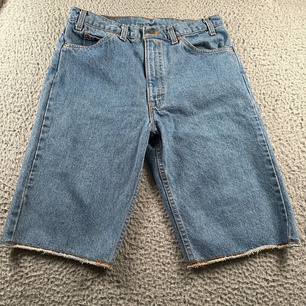Vtg 90's Levi's 505 Men's Denim Shorts Blue 34(32 Fits) Orange Tab Made In USA‎